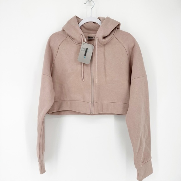 NWT Gymshark Legacy Fitness Crop Zip Hoodie Size XL - Picture 3 of 7